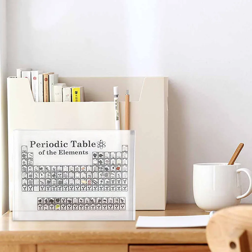 

1PC Periodic table of elements Periodic Table Display With Elements Craft Bottle Decoration Nature Science Toys