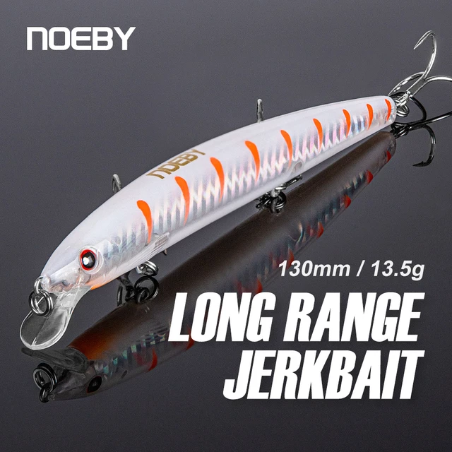 NOEBY Floating Minnow Fishing Lures 130mm 13.5g Jerkbaits Wobblers