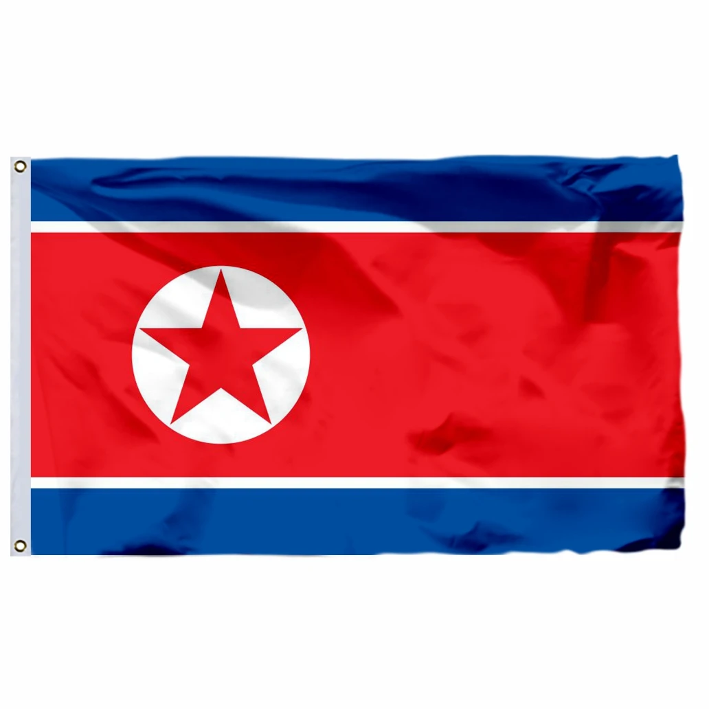 

North Korea Flag 90x150cm 3x5ft 100D Polyester Double Stitched High Quality 60x90cm 21x14cm Banner