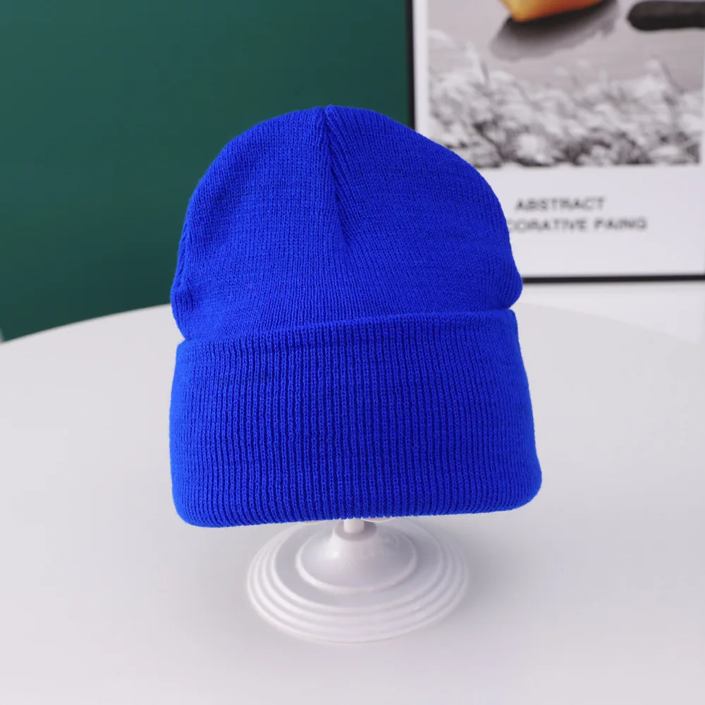 Fashion Winter Baby Beanies Hat Knitted Fluorescent Multicolor Skullies Knit Hats Kids Girls Boys Bonnet Autumn Warm Beanie Caps baby accessories carry bag	 Baby Accessories