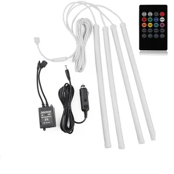 

Auto Parts 4 in1Music LED Strip Car Interior LED Mood Light Interior Decorative Lights Car Voice Control Lamp Ambient Ligh