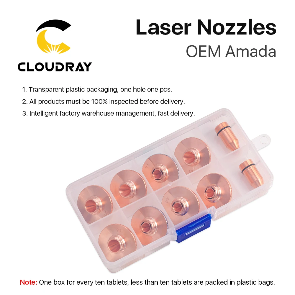Однослойные двухслойные сопла Cloudray OEM Amada диаметром 25 мм Калибр H20 M12 0 8 4 для