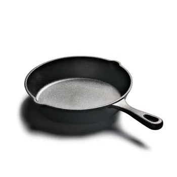 

Frying Pan Mini Uncoated Non-stick Baking Tray Round With Handle Flat Bottom Steak Fried Ham Breakfast Machine Kitchen Pot