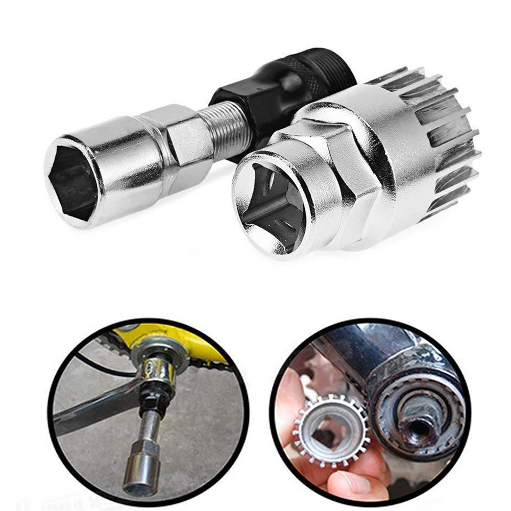 Bike Puller Repair Tool Wrench Kit Bottom Bracket Center Shaft Remover Crank Extractor Bicycle Motorcycle Carbon Steel