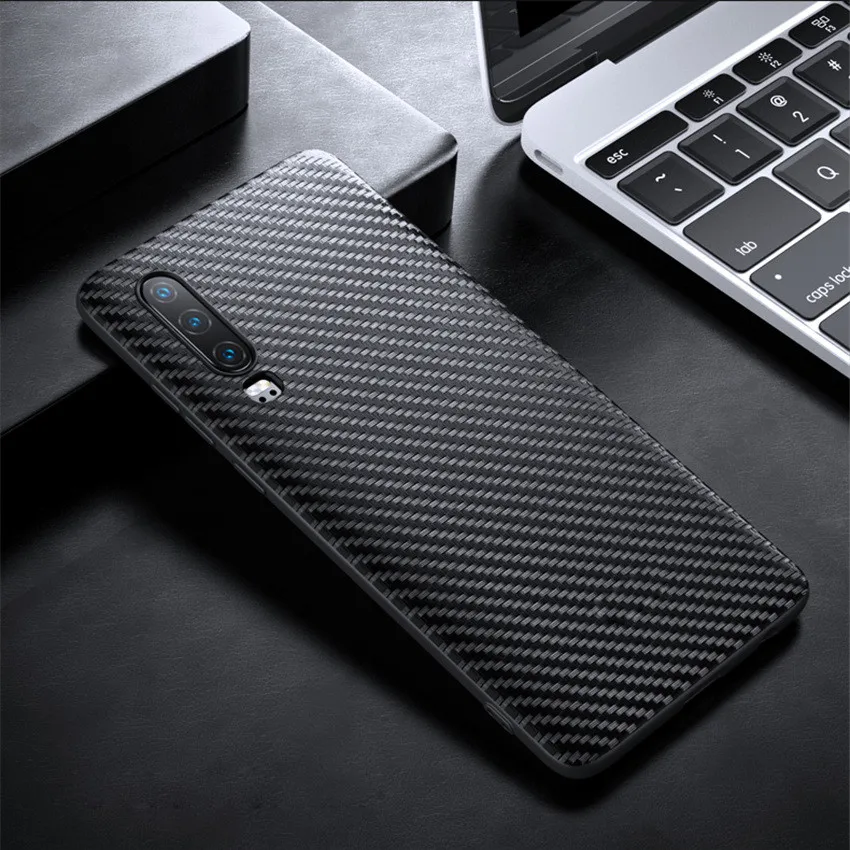 Ультратонкий чехол из углеродного волокна для huawei P30 Pro Lite mate 30 20 жесткий телефона