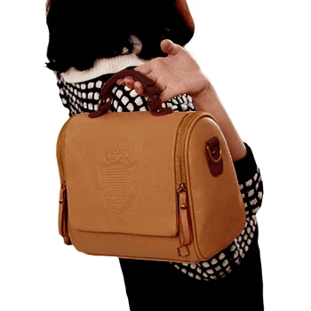 

Leather Shoulder Bag for Women,Woopower Double Zipper Cross Body Messenger Bag Handbags for Women Girls