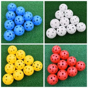 

HOT 20Pcs 41mm Golf Training Balls Plastic Airflow Hollow with Hole Golf Balls