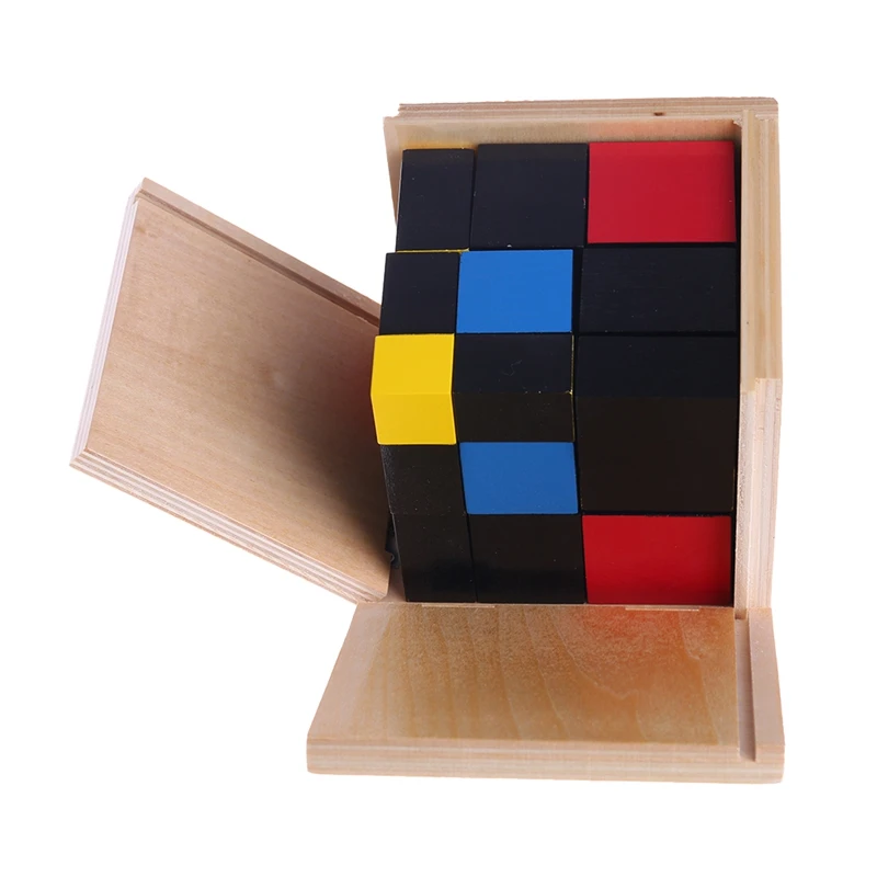 Early Learning Educational Toys Montessori Wooden Trinomial Cube for Toddlers 24BE Early Learning Educational Toys Montessori Wooden Trinomial Cube for Toddlers 24BE