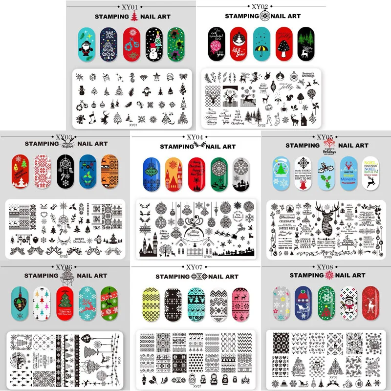 Мраморные пластины для штамповки ногтей с кружевными цветами шаблоны