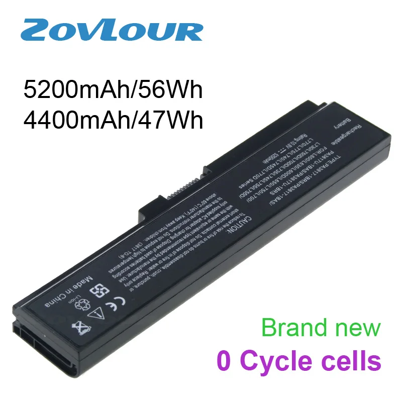 Zovlour Батарея PA3816U-1BRS PA3817U PA3817U-1BAS PA3817U-1BRS PA3818U-1BRS PA3819U-1BRS для Toshiba Satellite L750 L650 серии