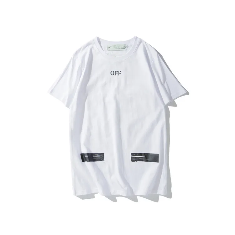 OFF-WHITE новая OW стрела Зебра линия оповещения уличная хип хоп свободная Мужская парная футболка с коротким рукавом