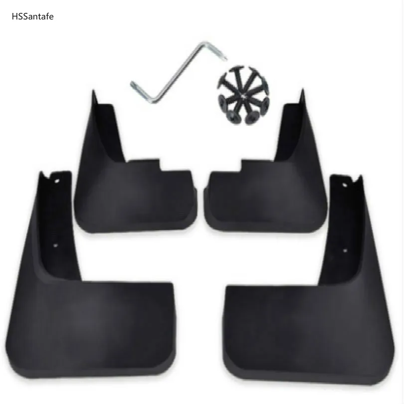 

HSSANTAFE Mudguards car Mud guard fender mudguard car flipper with install tools dustproof Mud proof free shipping