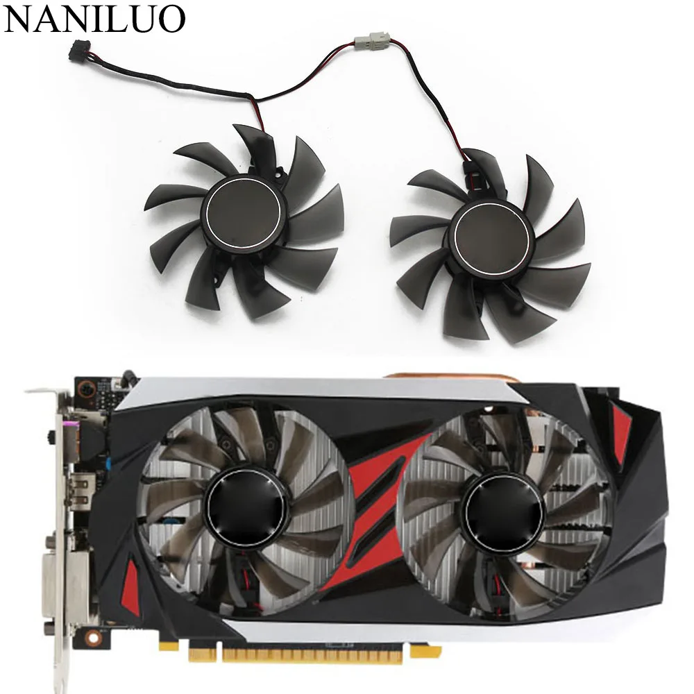 FD8015H12S 75 мм GTX1050 Ti Gale EX Tornado VGA вентилятор для gainward GTX 1050 1050Ti Herd графическая карта