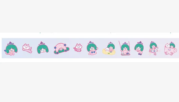 7 Kawaii Канцелярские товары корейский Ins Маскировка васи декоративная лента Сделай Сам клейкая лента для дневник в стиле скрапбукинг украшения школьные канцелярские принадлежности - Color: 7