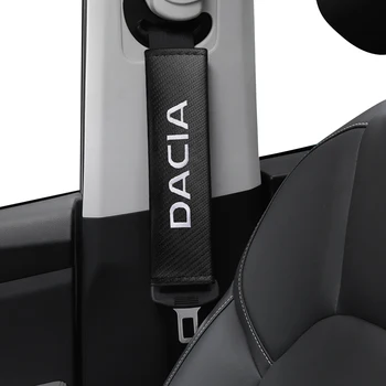 

Car Carbon Fiber Seat Safety Belt Cover Shoulder Protection for Dacia Duster Logan MCV Sandero Stepway Dokker Lodgy Accessories