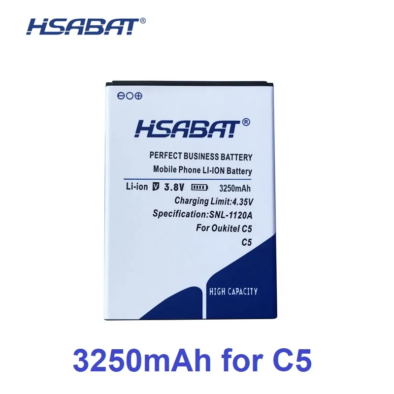 

HSABAT 100% New 3250mAh Battery for OUKITEL C5 Batteries OUKITEL C5 Pro free shipping within tracking number