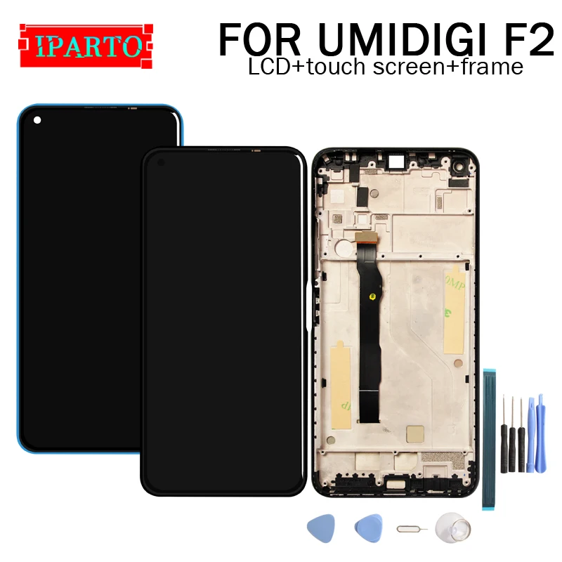 UMIDIGI F2 ЖК-дисплей + сенсорный экран дигитайзер рамка в сборе 100% Оригинальный ЖК