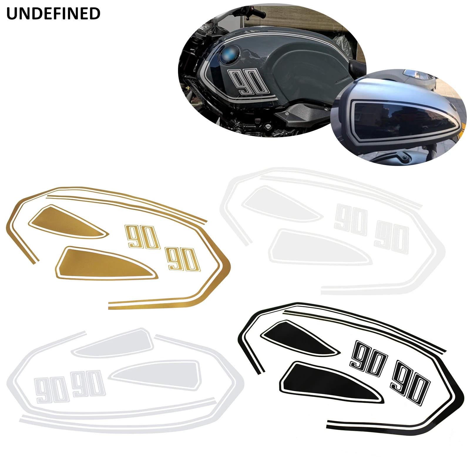 Motorcycle Fuel Tank Sticker Rear Pillion Seat Cowl Hump Box Decorative Decals for BMW R Nine T Scrambler Pure Racer 2014-2021