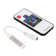 Mini RF10 Keys DIY Wireless Switch RGB Remote Controller LED Colorful Light with Cable LED Light Controller/Dimmer White free shipping waterproof led light up serving tray multi colors rechargeable luminous led trays light 24 keys remote controller