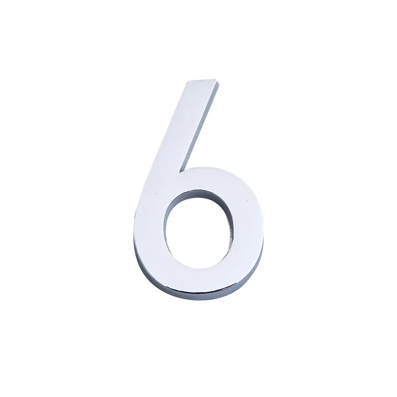 3D 5.5cm Door Number Sign Number Digit Apartment Hotel Office Door Address Street Self Adhesive Stickers Plate Sign