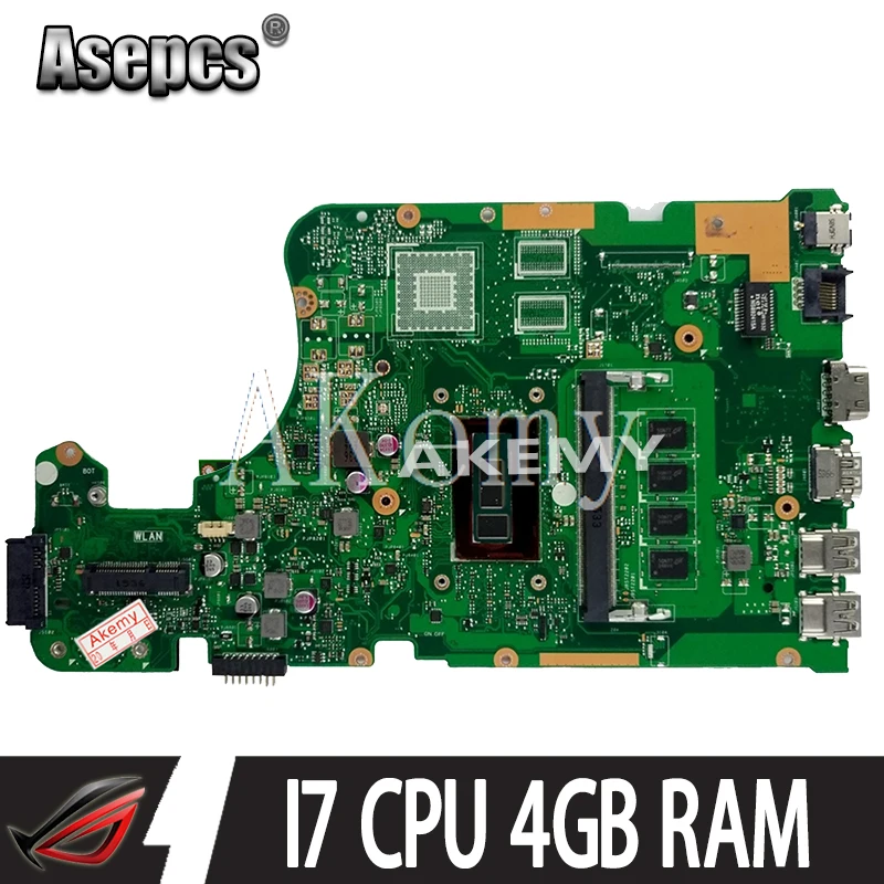 Asepcs X555LD материнская плата для ноутбука For Asus X555LA X555LF X555LJ X555L X555 тест оригинальная
