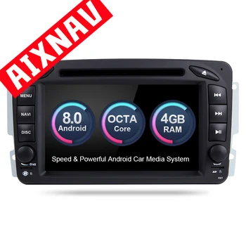 

GPS Navigation DAB Radio 2 Din Rear View Camera Monitor Touch Screen Car Multimedia Player Android Navigator for Benz CLK320