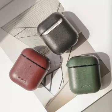 3 цвета Xiaomi защитный чехол для AirPods1 AirPods2 бизнес Дизайн Полная защита крышка Гладкий Эксклюзивный кожаный чехол