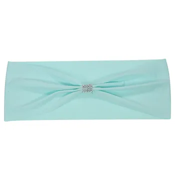 

50pcs Bling Bling Wedding Chair Sashes Bows Elastic Spandex Chair Sash Stretch Chair Sashes Party Decorations Supplies