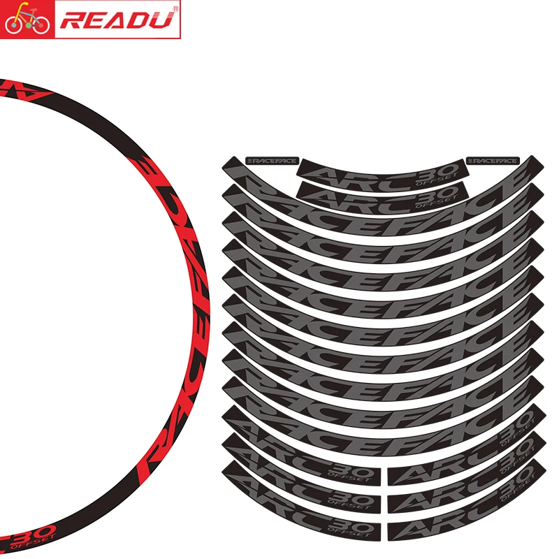 

RACEFACE ARC30 MTB rim stickers bike wheel set decal bicycle accessories
