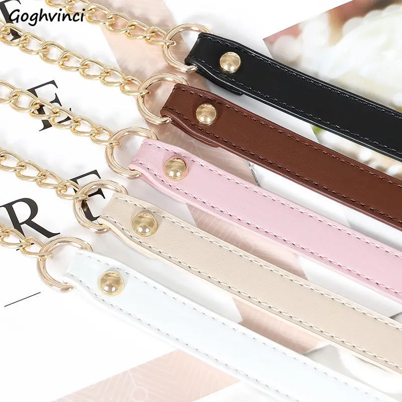 

Chain Bag Strap Gold/silver/gun All-match Shoulder-bag Fashion Simple Bags Accessories Replacement Women Underarm 50-130cm Ins