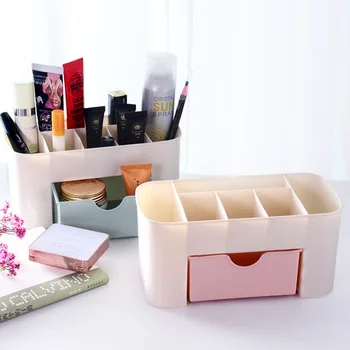 

Simple Plastic Desktop Makeup Box with Small Drawers Multi-functional Jewlery Box Storage Box Office Desk Storage Box