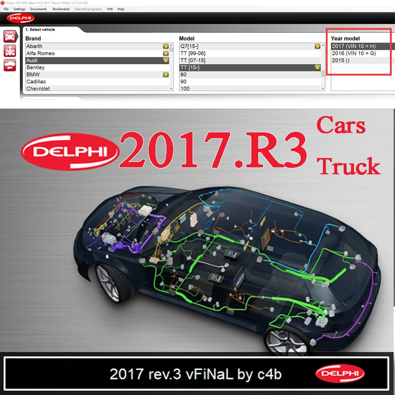 2017 R3 DS150E 2017.R1 WOW 5.00.8 R2 delphis OBD Bluetooth VCI vd obd2 сканер с поддержкой автомобилей и