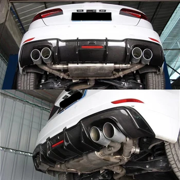 

Use for Audi A3 Sline rear diffuser sportback 2017 18 19 2020 year accessories body kit lip real carbon fibre fit Sline bumper