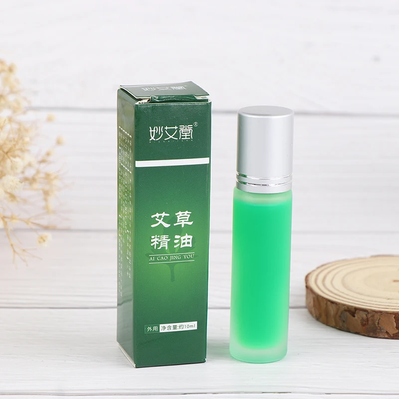 10ml Wormwood Ginger Essential Oil Chinese Herbal Body Massage SPA Scrape Vetiver Aroma Oil