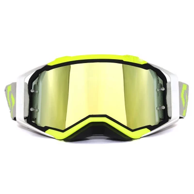 white green Лидер продаж,, бренд IOQX, очки для мотокросса, ATV, шлем, мотоциклетные очки, гоночные, мото, велосипедные солнцезащитные очки, велосипедные очки - Цвет: white green