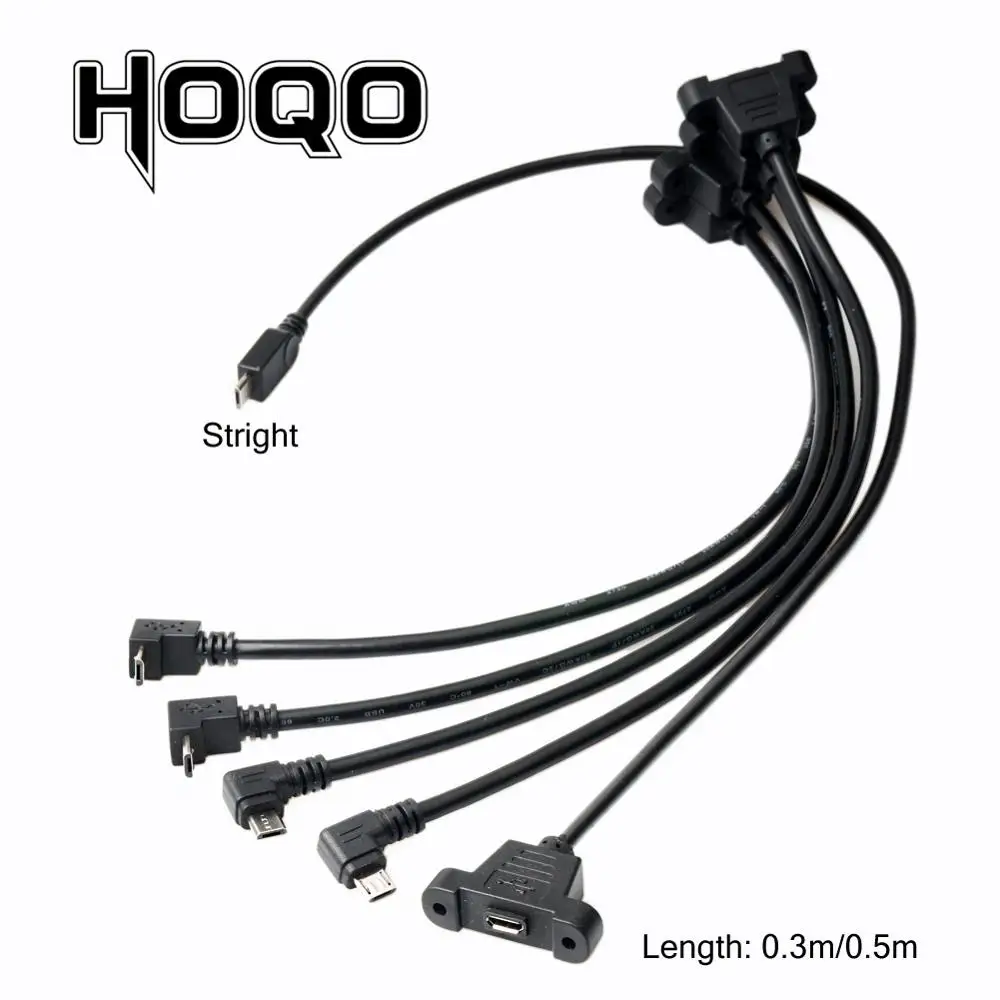 90 градусов Левый Правый Угол micro usb порт штекер Гнездо Блокировка коннектор