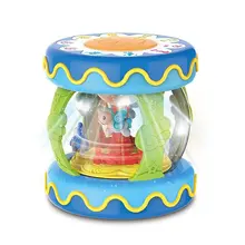 Детский музыкальный инструмент, игрушки, барабанные погремушки, светильник, обучающий дизайн, развивающие подарки на день рождения