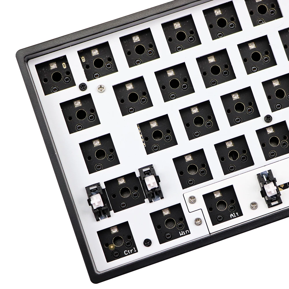 Programável com Fio Barra de Espaço Quente Swap Bluetooth Dividir Cereja mx Interruptores Teclado Mecânico Faça Você Mesmo Kit Gk61 Gk61x Gk61xs Rgb - Imagem 3
