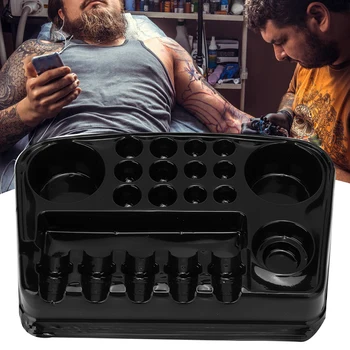 

12pcs Disposable Tattoo Pigment Holder Microblading Tattoo Ink Cartridges Needle Storage Organizer Container Body Art Accessory