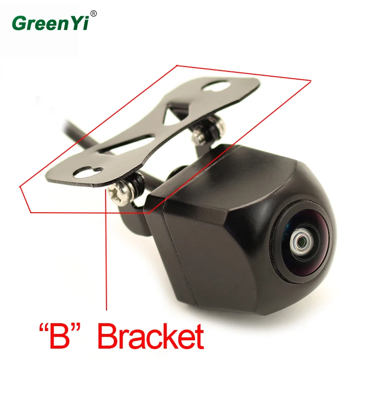B Bracket GreenYi AHD 1280*960P градусов Рыбий глаз объектив автомобиля заднего вида парковочная камера со звездным светом ночного видения - Название цвета: B Bracket