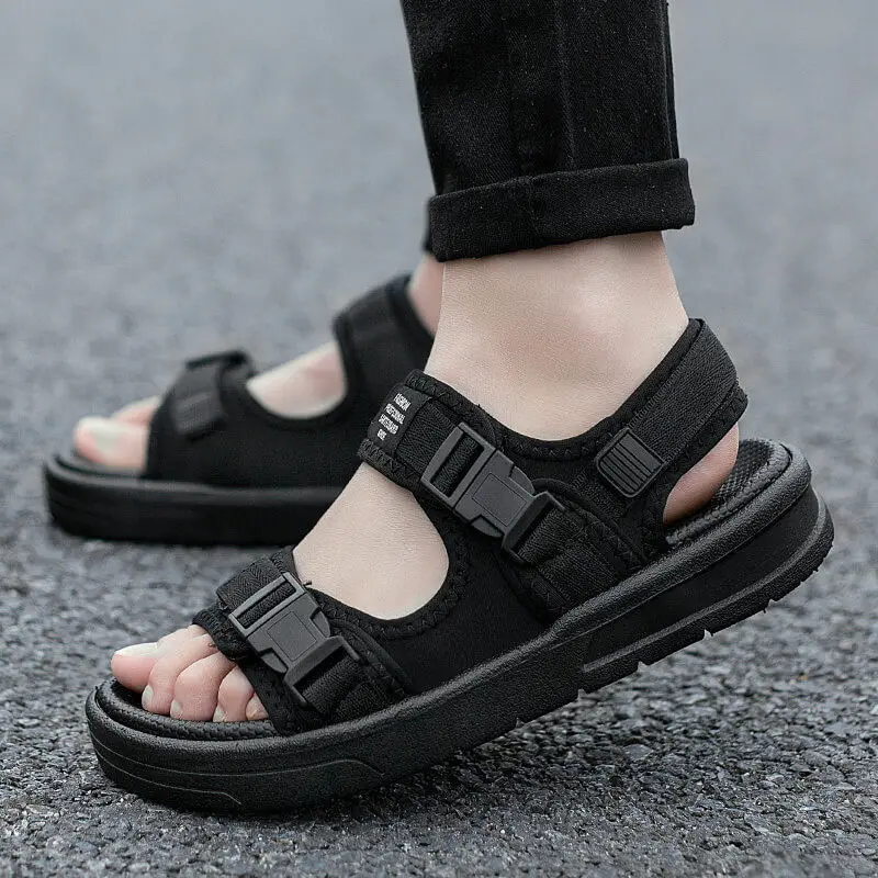

Driving Sandals Men Anti-slip Waterproof Deodorizing A- line Sandals Trend Sports COUPLE'S Sandals