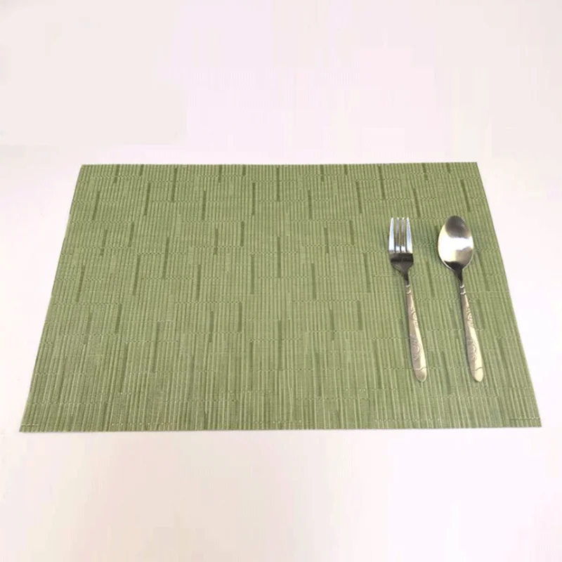 Бамбуковый Коврик pvc30/45 см, Западный коврик, нескользящий Настольный коврик, гостиничная Западная подставка для еды, прочный водонепроницаемый Настольный коврик