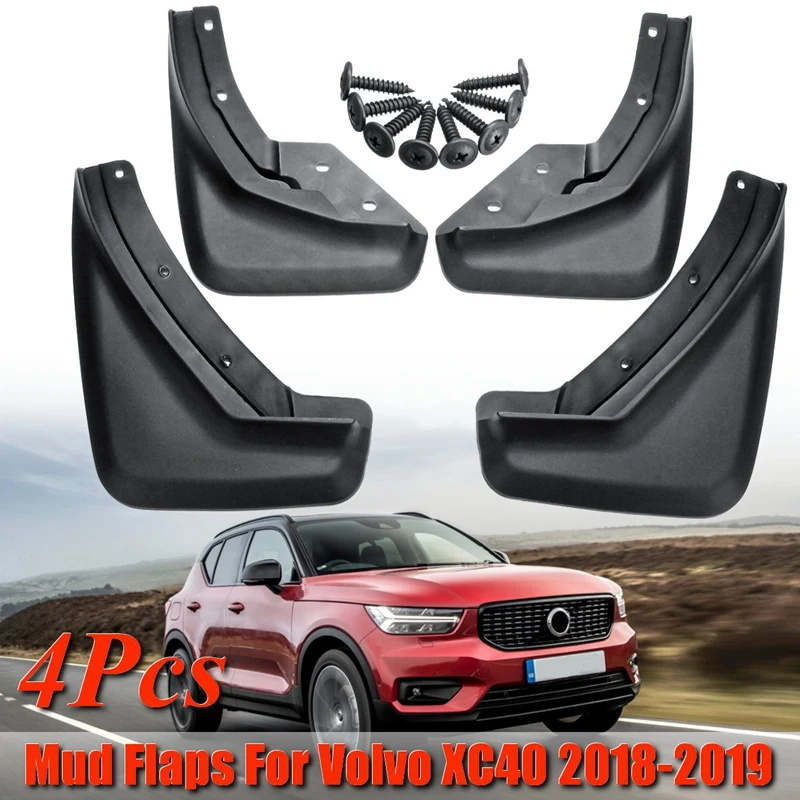 Для Volvo Xc40 Передние Задние Автомобильные Брызговики набор литых брызговиков для автомобиля брызговик