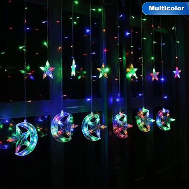 changeable 2.5M 138 Leds Curtain LED Light String Fairy Light Outdoor Xmas Christmas Wedding New Year Party Garden Decoration Garland Light - Испускаемый цвет: changeable