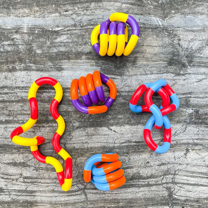 Stress Relief Variety Of Twisting  Winding Toy Boring Deformation Rope Adult Decompression Vent Toy Young Adult Random Color One