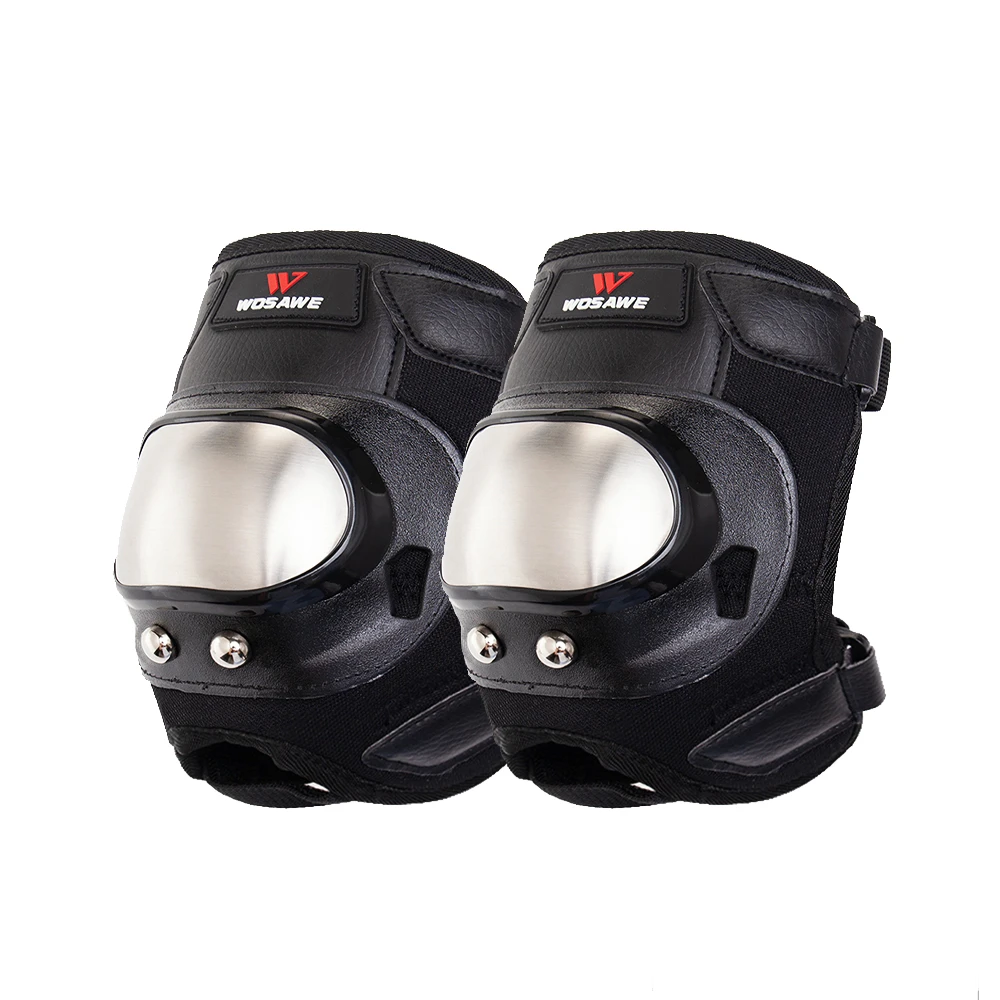 elbow pads type3 WOSAWE наколенники из нержавеющей стали для мотокросса, налокотники, набор мотоциклов, велосипедов, MTB, защитное снаряжение, лыжный сноуборд - Цвет: elbow pads type3