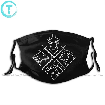 

Targaryen Mouth Face Mask Game Of Thrones Houses Facial Mask Kawai Cool with 2 Filters for Adult