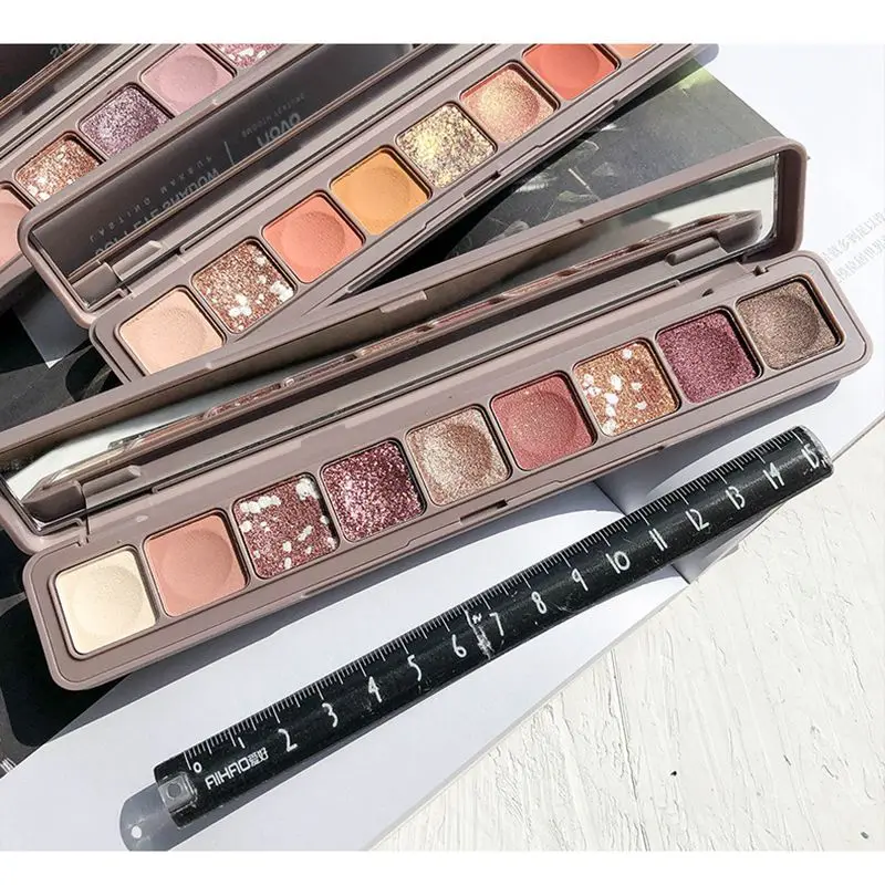 NOVO New Beauty 10 оттенков влагостойкие мерцающие матовые тени для век Палитра Тени