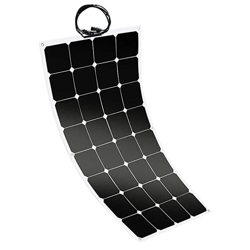 

100W 12V Flexible Sunpower Solar Panel Battery Charger For Car Rv Marine Boat