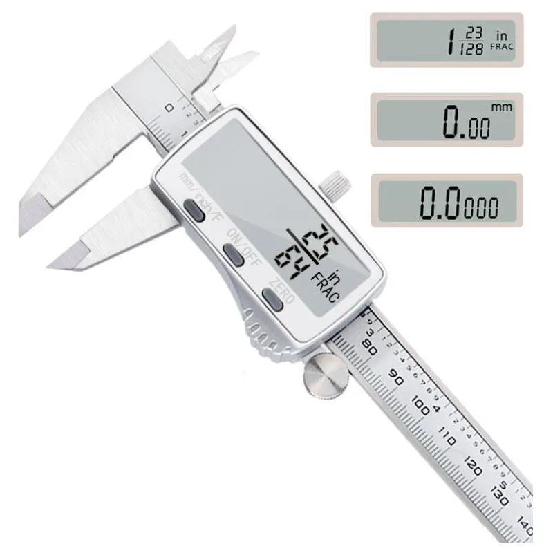 150 мм трехв-1 штангенциркуль электронный цифровой суппорт lcd из нержавеющей стали измерительный микрометр измерительный прибор